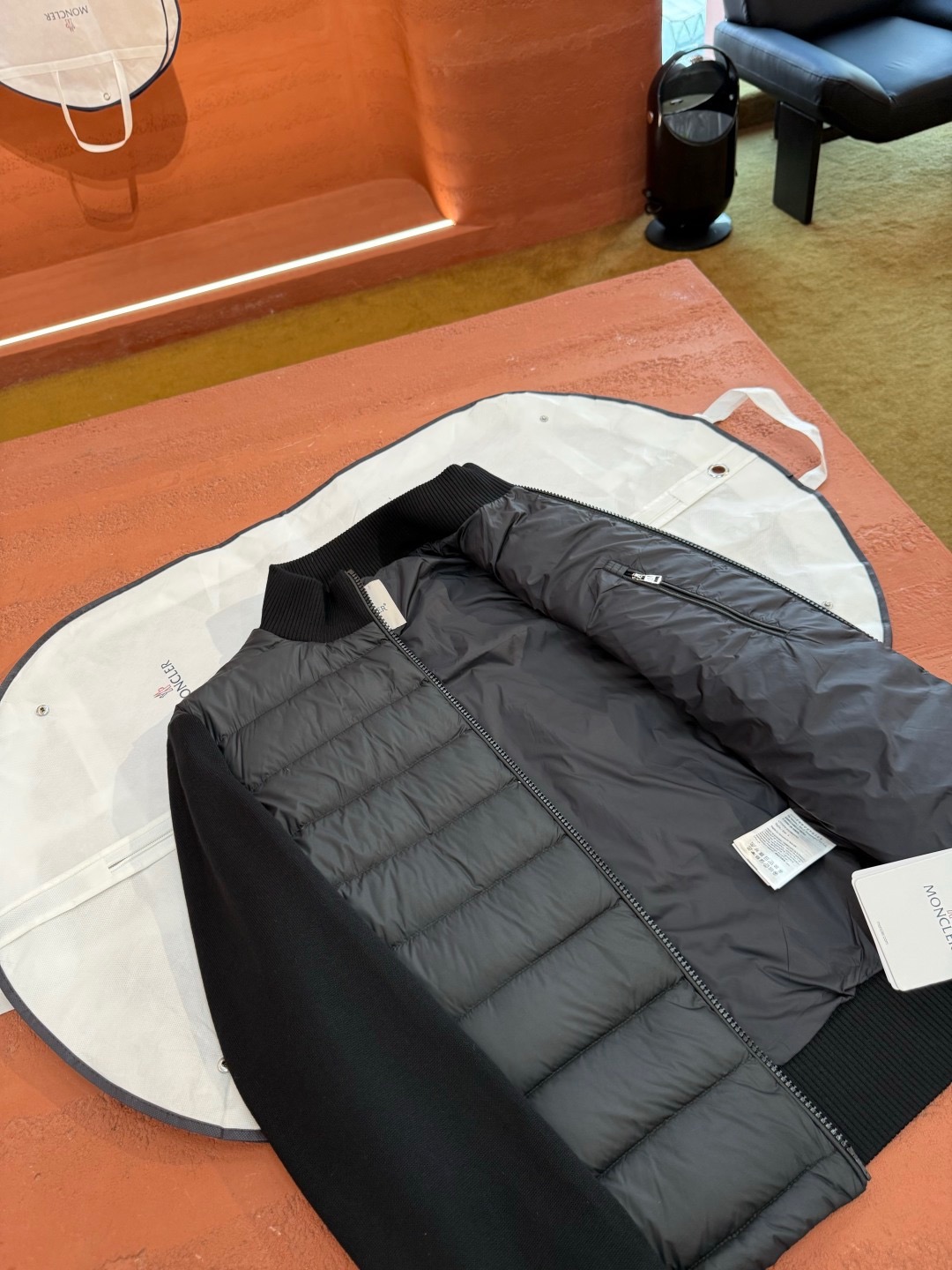 Moncler Padded Front Chest Pocket Cardigan