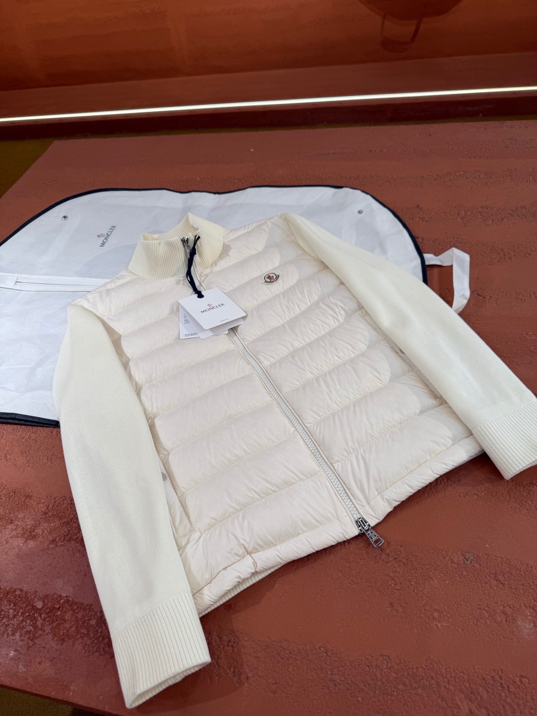 Moncler Padded Front Chest Pocket Cardigan