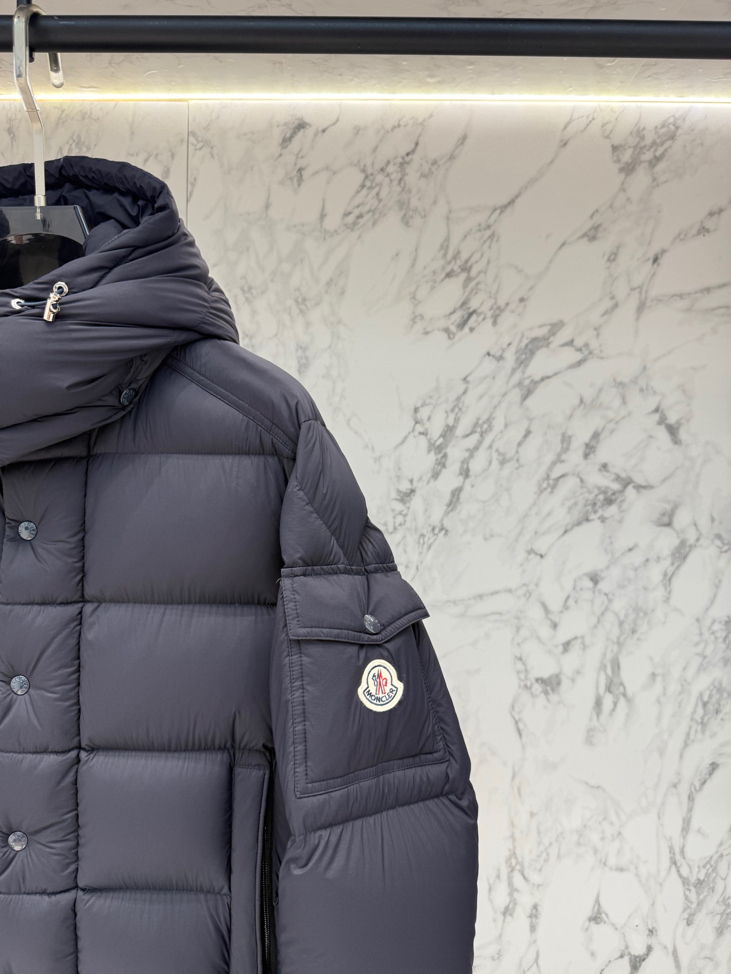 Moncler Maya Hooded Short Down Jacket