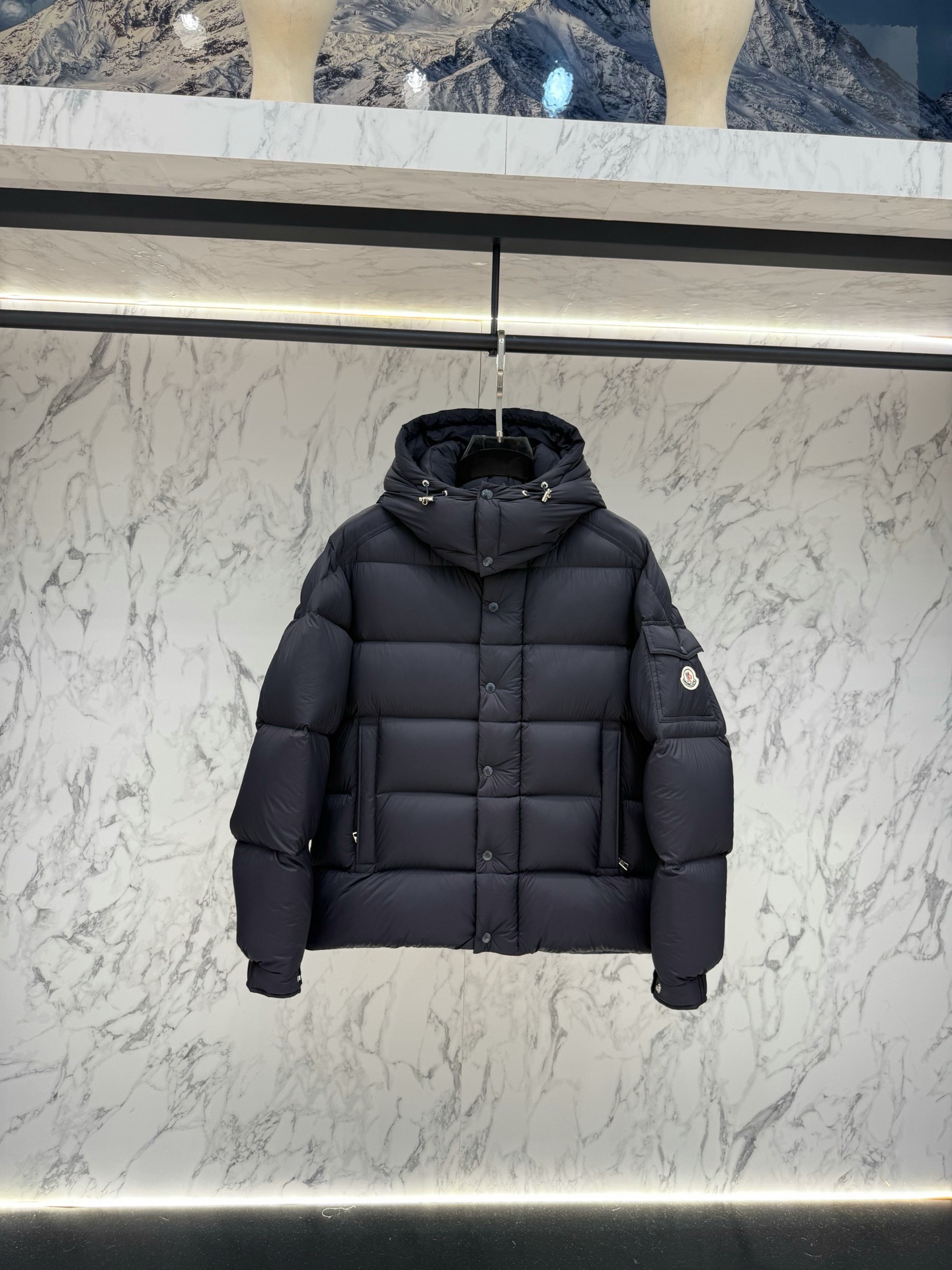 Moncler Maya Hooded Short Down Jacket
