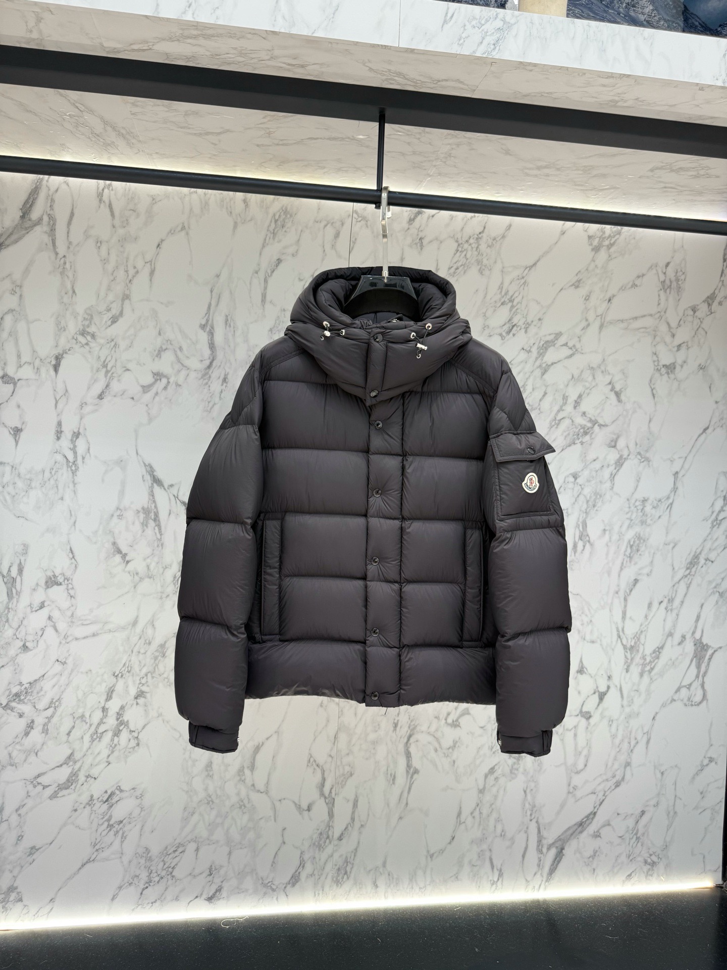 Moncler Maya Hooded Short Down Jacket