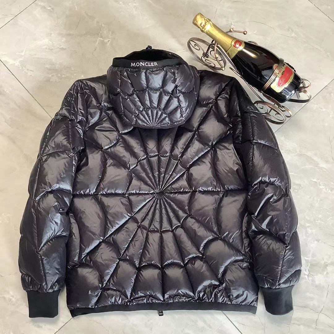 Moncler X Marvel Spider Man Violier Spider Web Short Down Jacket