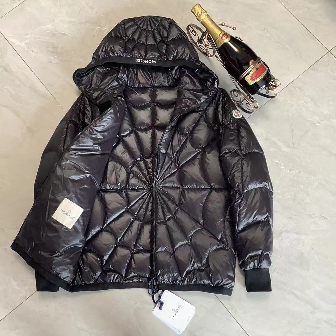 Moncler X Marvel Spider Man Violier Spider Web Short Down Jacket
