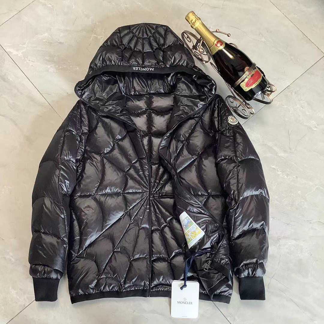 Moncler X Marvel Spider Man Violier Spider Web Short Down Jacket