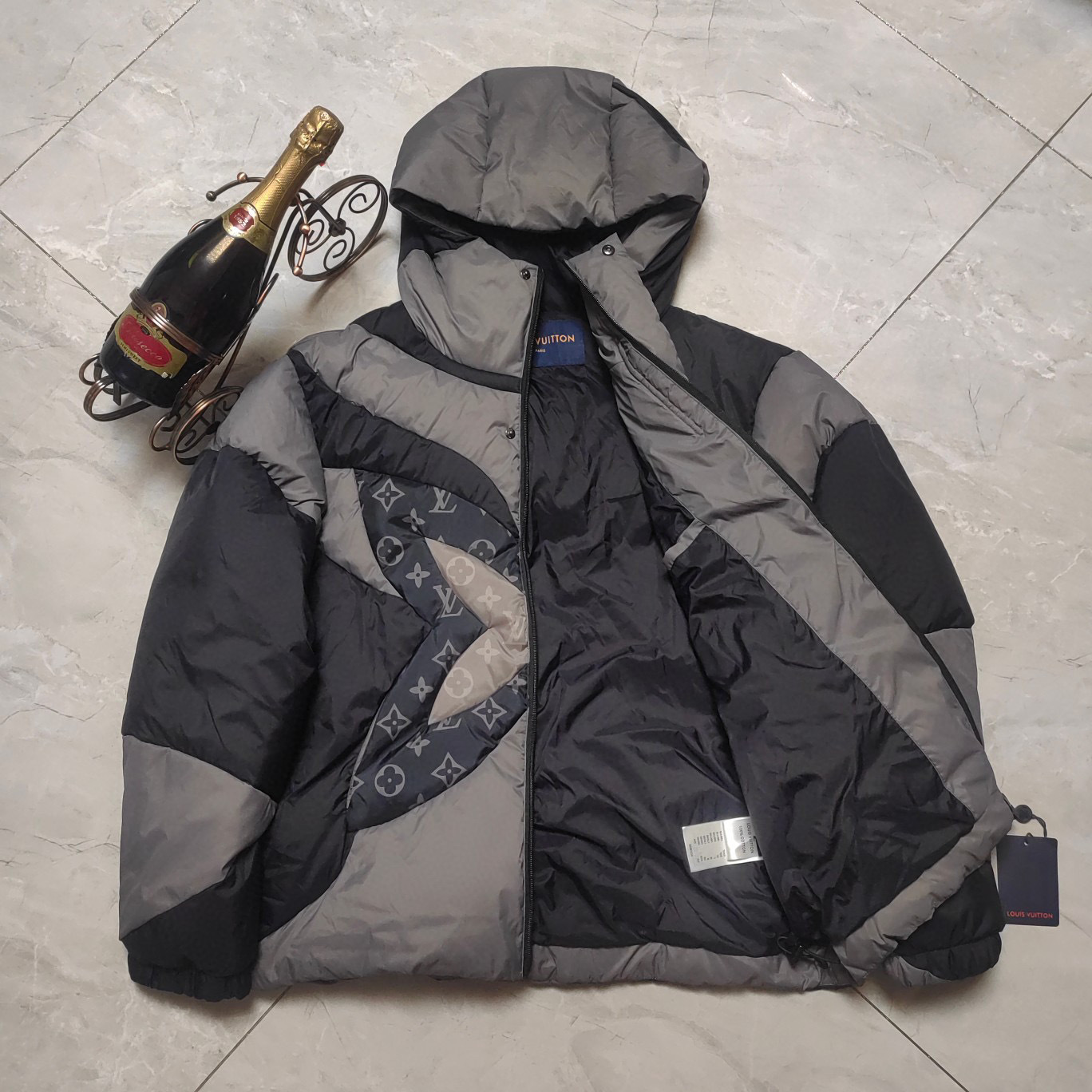 Louis Vuitton Monogram Flower Puffer Quilted Jacket