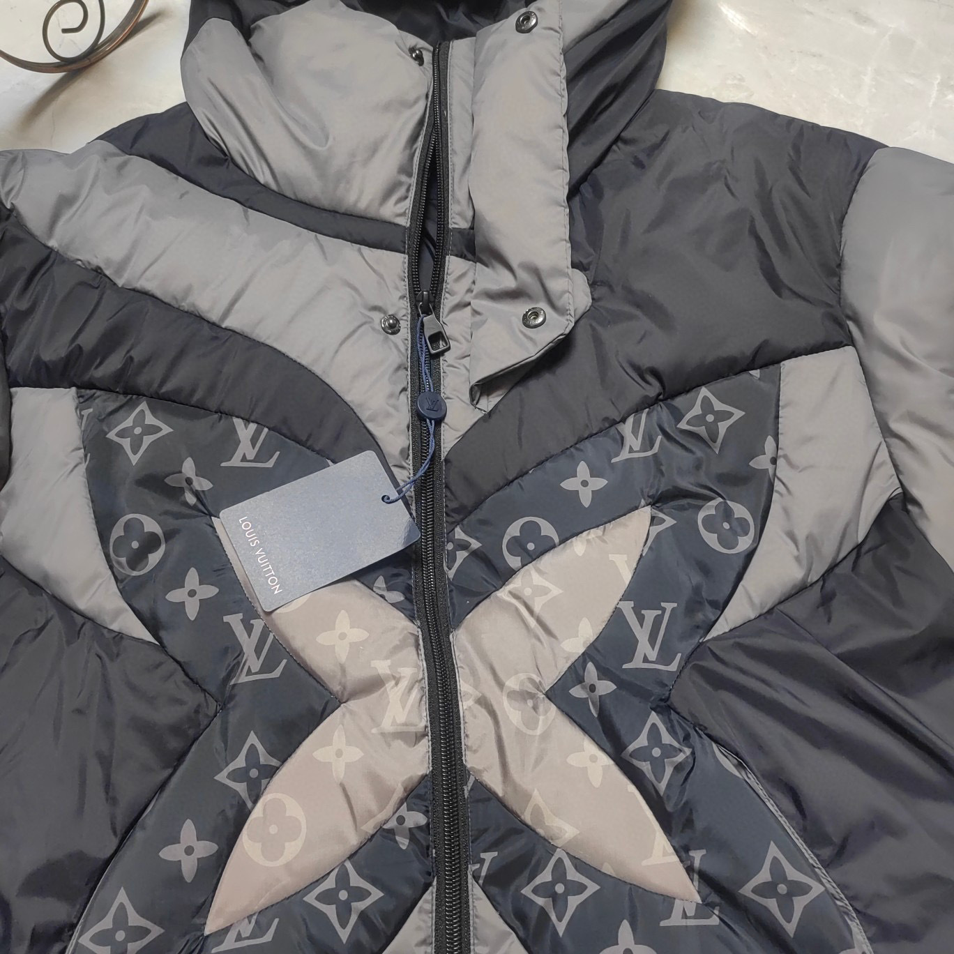 Louis Vuitton Monogram Flower Puffer Quilted Jacket